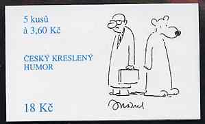 Booklet - Czech Republic 1995 Cartoons 18kc booklet complete and fine containing pane of 5 x 3.60kc