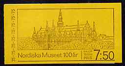 Sweden 1973 Centenary of Nordic Museum 7k50 booklet complete and pristine, SG SB287