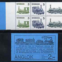 Sweden 1975 Swedish Railways 2k booklet complete and pristine, SG SB303