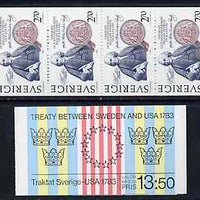 Sweden 1983 Sweden - USA Treaty 13k50 booklet complete and pristine, SG SB364