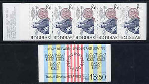 Sweden 1983 Sweden - USA Treaty 13k50 booklet complete and pristine, SG SB364