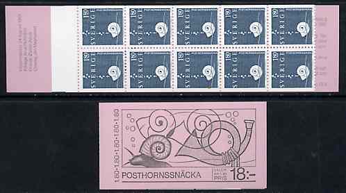 Sweden 1983 Fresh Water Snail 18k booklet complete and pristine, SG SB367