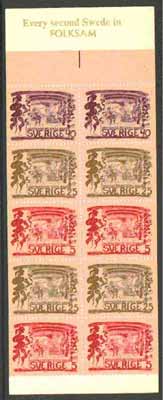Sweden 1966 Drottningholms Theatre 2k booklet (in English) complete and pristine, SG SB193