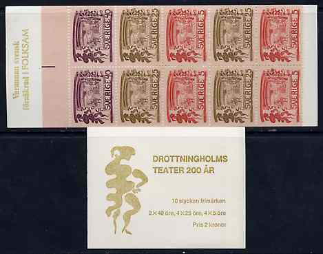 Sweden 1966 Drottningholms Theatre 2k booklet (in Swedish) complete and pristine, SG SB193