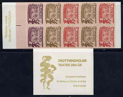 Sweden 1966 Drottningholms Theatre 2k booklet (in Swedish) complete and pristine, SG SB193