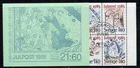 Sweden 1985 Christmas 21k60 booklet (Church Frescoes) complete with cds cancels, SG SB384