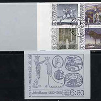 Sweden 1982 John Bauer (Fairy Tale Illustrator) 6k60 booklet complete with cds cancels, SG SB356
