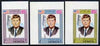 Yemen - Royalist 1968 Human Rights Year the three imperf values showing J F Kennedy unmounted mint (Mi 541, 545 & 549B)*