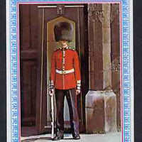 Yemen - Royalist 1970 'Philympia 70' Stamp Exhibition 1B Guard on Sentry Duty from imperf set of 8, Mi 1018B* unmounted mint