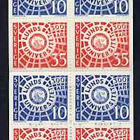 Sweden 1968 300th Anniversary of Lund University 2k booklet complete and very fine, SG SB219