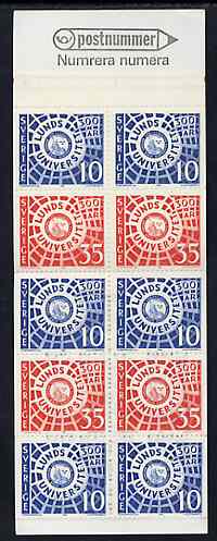 Sweden 1968 300th Anniversary of Lund University 2k booklet complete and very fine, SG SB219