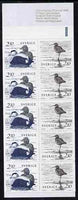 Sweden 1986 Water Birds 21k booklet complete and very fine, SG SB387