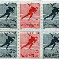 Sweden 1966 Men's Speed Skating Championships 2k booklet complete and very fine, SG SB187