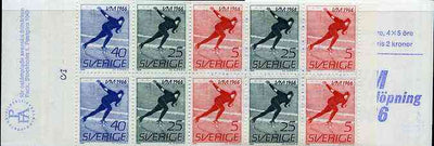 Sweden 1966 Men's Speed Skating Championships 2k booklet complete and very fine, SG SB187