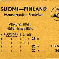 Booklet - Finland 1939 Lion 20m booklet complete and very fine, SG SB2