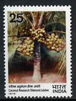 India 1976 Diamond Jubilee of Coconut Research unmounted mint, SG 835*