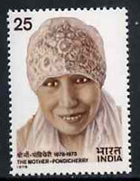 India 1978 Birth Centenary of Mother Pondicherry (Philosopher) unmounted mint SG 878*