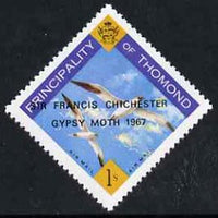 Thomond 1967 Sea Gulls 1s (Diamond shaped) with 'Sir Francis Chichester, Gypsy Moth 1967' overprint unmounted mint