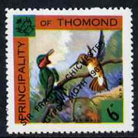 Thomond 1967 Humming Birds 6d (Diamond-shaped) with 'Sir Francis Chichester, Gypsy Moth 1967' overprint unmounted mint