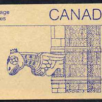 Canada 1988 Architectural features 50c booklet (Gargoyle) SG SB108c