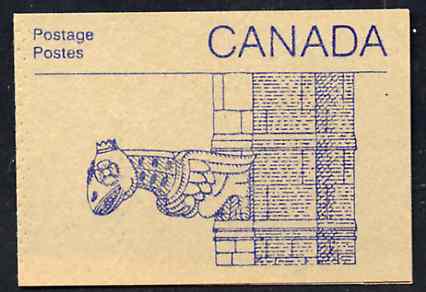 Canada 1988 Architectural features 50c booklet (Gargoyle) SG SB108c