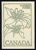 Canada 1978 Flowers & Trees - Bottle Gentium 50c booklet (green on crean cover) complete and pristine, SG SB 84a