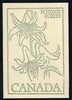 Canada 1978 Flowers & Trees - Canada Lily 50c booklet (green on crean cover) complete and pristine, SG SB 84c