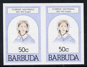 Barbuda 1981 Florence Nightingale 50c unmounted mint imperforate pair (as SG 546)