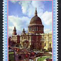 Yemen - Royalist 1970 'Philympia 70' Stamp Exhibition 4B St Pauls Cathedral from perf set of 10, Mi 1032A* unmounted mint