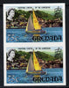Grenada 1968-71 Yachting 75c unmounted mint imperf pair (as SG 317a)