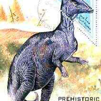Somalia 1997 Prehistoric Animals miniature sheet containing triangular 1000s value cto used