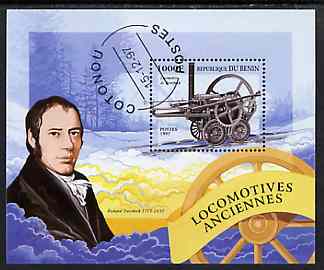 Benin 1997 Early Steam Engines perf miniature sheet cto used, SG MS 1697