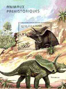 Guinea - Conakry 1997 Prehistoric Animals perf m/sheet cto used