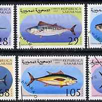 Sahara Republic 1997 Fish complete perf set of 6 cto used*