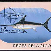 Sahara Republic 1997 Fish perf miniature sheet cto used