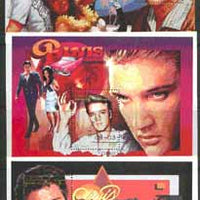 Sahara Republic 1996 Elvis Presley set of three perf miniature sheets cto used
