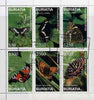 Buriatia Republic 1997 Butterflies perf sheetlet containing complete set of 6, cto used