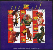 Uganda 1997 Walt Disney's Toy Story unmounted mint sheetlet containing set of 6