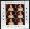 Chechenia 1997 Diana, Princess of Wales in sheetlet containing 6 x 1000 value (Princess in Evening Dress unmounted mint