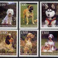 Turkmenistan 1997 Dogs complete perf set of 6 values unmounted mint