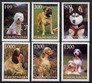 Turkmenistan 1997 Dogs complete perf set of 6 values unmounted mint