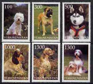 Turkmenistan 1997 Dogs complete perf set of 6 values unmounted mint