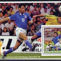 Turkmenistan 1997 Football World Cup perf souvenir sheet unmounted mint