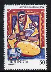 India 1982 Children's Day (Painting of Mother and Child) unmounted mint SG 1060*