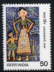 India 1983 Children's Day (Painting of Woman and Child) unmounted mint SG 1103*