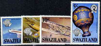 Swaziland 1983 Bicentenary of Manned Flight set of 4 unmounted mint, SG 431-34