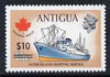 Antigua 1975 $10 on 75c (Federal Maple Freighter) from provisional surcharges set unmounted mint, SG 425*