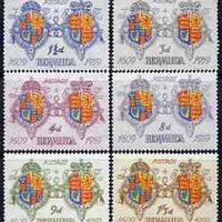 Bermuda 1959 350th Anniversary of First Settlement set of 6 unmounted mint, SG 157-62