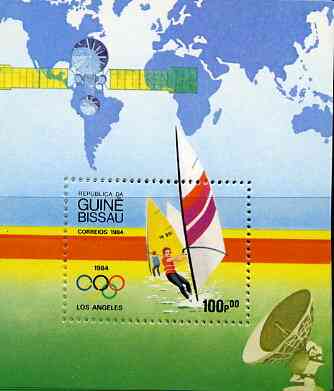 Guinea - Bissau 1984 Los Angeles Olympic Games,(2nd Issues) perf m/sheet (Wind surfing) unmounted mint SG MS 850, Mi BL 260