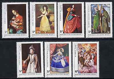 Guinea - Bissau 1984 Espana '84 Stamp Exhibition (Paintings) perf set of 7 unmounted mint, SG 835-41, Mi 757-63*